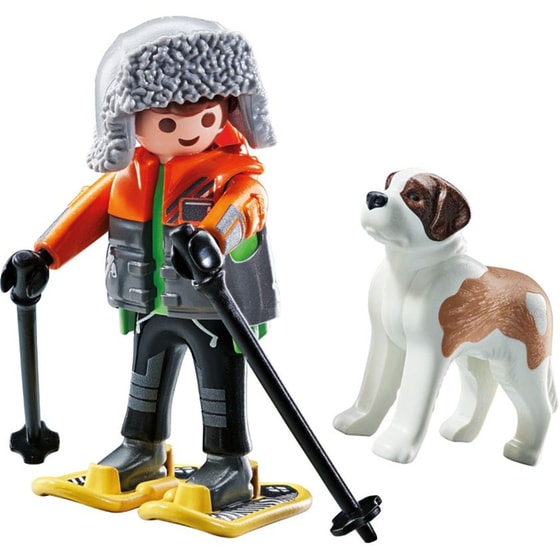Playmobil Ορειβάτης Με Σκύλο Του Αγίου Βερνάρδου (71741) image 1