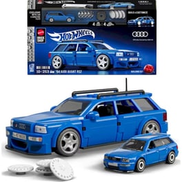 Mattel Hot Wheels Brick Shop Σετ Κατασκευής Speed Series Audi Avant RS2 1:32 (253 Κομμάτια) (JGR28)