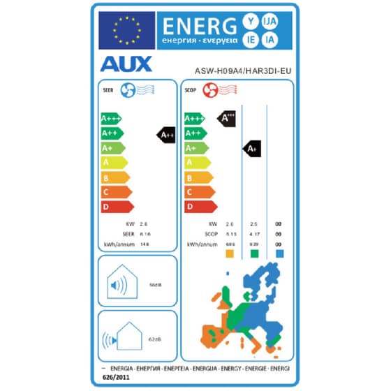 AUX Halo ASW-H09A4/HAR3DI-EU Κλιματιστικό Inverter 9.000 BTU A++/A+++ με Ιονιστή & WiFi image 3