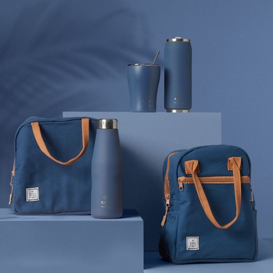 Τσαντάκι Φαγητού Estia Home Art Denim Blue 7L image 4
