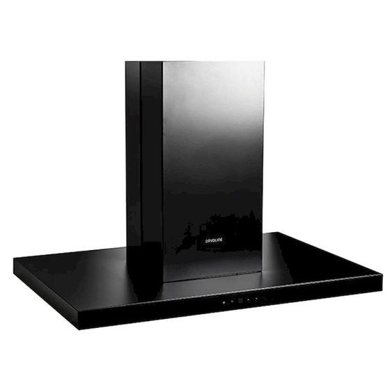 DAVOLINE SQUARE ISLAND 090 90 cm Μαύρο Απορροφητήρας Νησίδα image 1