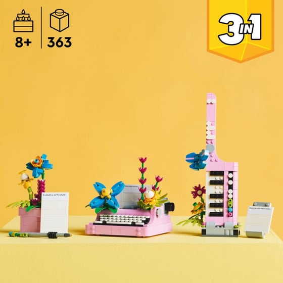 LEGO® Creator 3σε1 Γραφομηχανή με Λουλούδια (31169) image 3