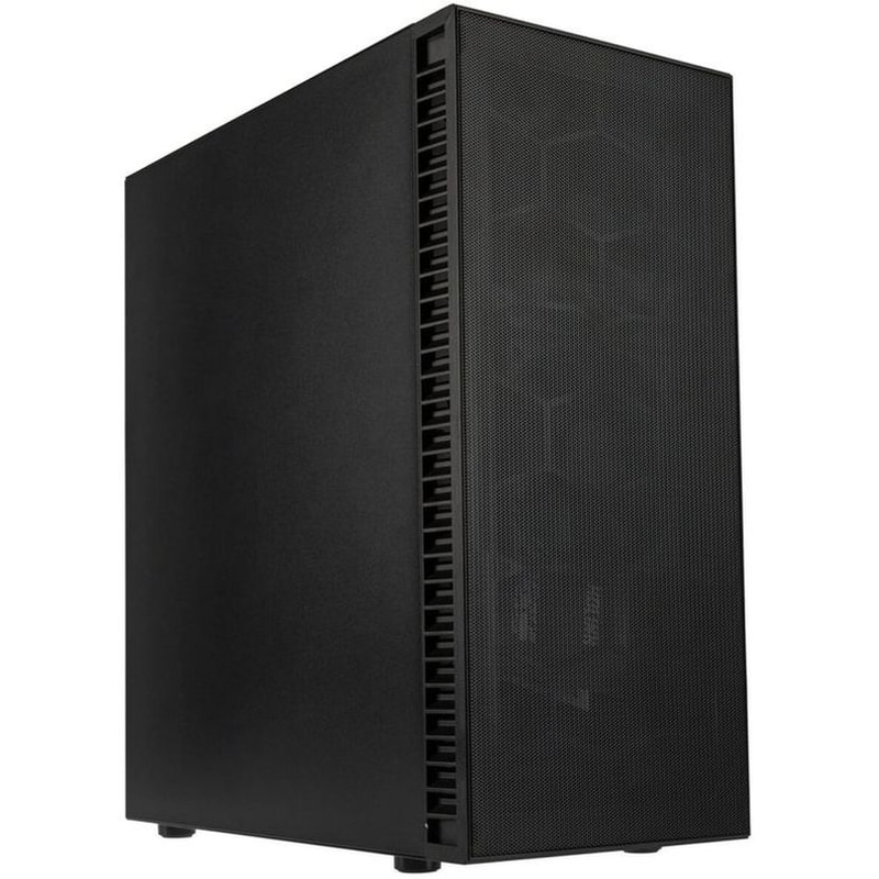 PRO GAMERSWARE Kolink Observatory Hf Mesh Pwm Midi Tower Case - Black (with 3x120mm Black Pwm Fans)