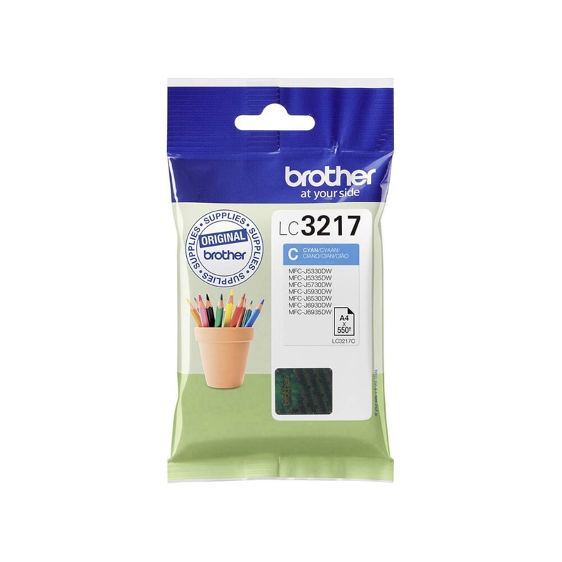 Μελάνι Brother LC-3217C Cyan 550 Σελίδες