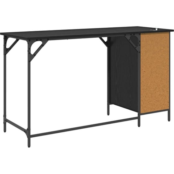 Γραφείο Υπολογιστή VidaXL 131x48x75 cm - Μαύρη Οξιά image 6