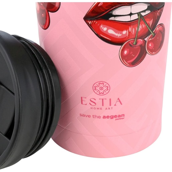 Ποτήρι Θερμός ESTIA  Travel Mug Save the Aegean Blush Pop 350ml image 1