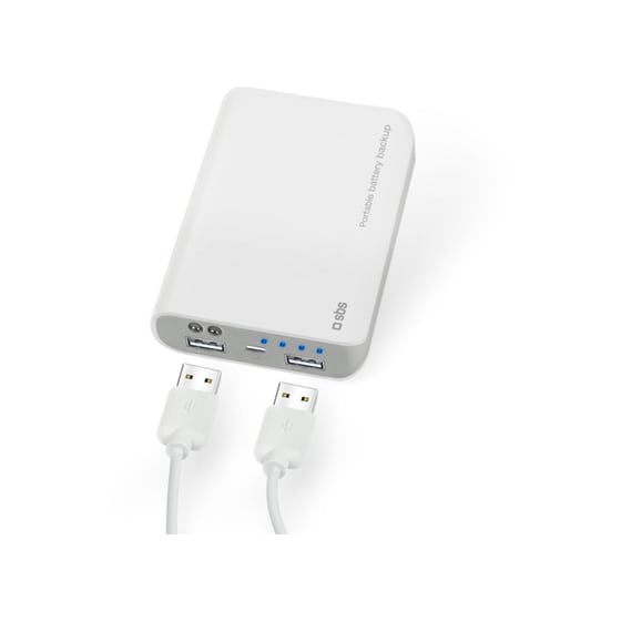 Powerbank SBS Portable Battery Backup 7800 mAh Λευκό image 1