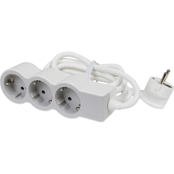 Πολύπριζο Ασφαλείας Legrand Surgearrest 3 Θέσεων 3m - White/Grey image 2