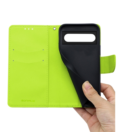 Θήκη Google Pixel 7 Pro - Sonique Trend Book - Σκούρο Μπλε Λαχανί image 3