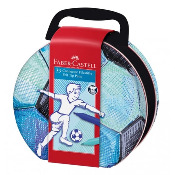 Μαρκαδόροι Ζωγραφικής Faber Castell Κασετίνα Soccer Connector (33 Τεμάχια) image 0