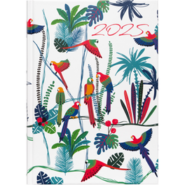 Ημερολόγιο Ημερήσιο Coolbee 2025 Parrots On Trees 14.5x20.5cm