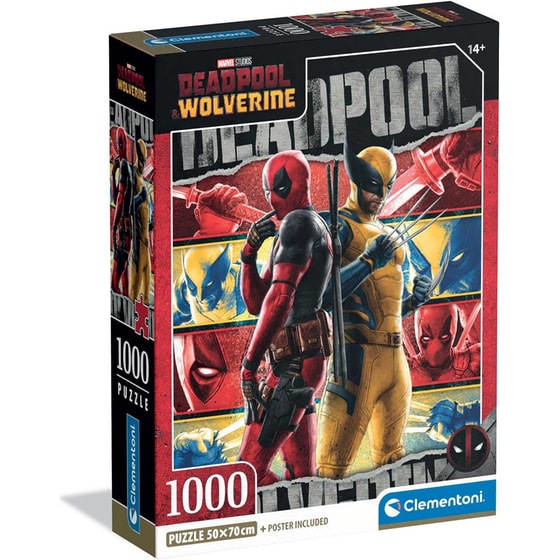 Παζλ Clementoni Marvel Deadpool & Wolverine (1000 Kομμάτια) image 0