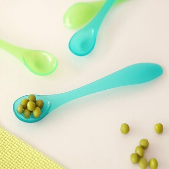 Kiokids Σετ Κουταλάκια 4 Τμχ Πράσινο Και Λαχανί 4+μ image 2