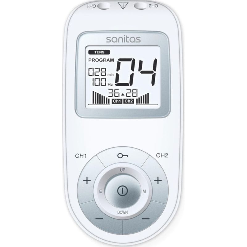 Ηλεκτρονική Συσκευή Θεραπείας Μασάζ Sanitas SEM 43 Digital EMS/TENS Λευκό