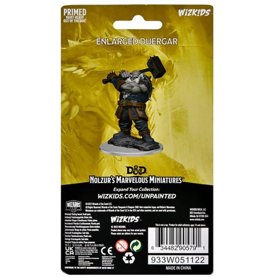 Nolzur's Mini Enlarged Duergar Dungeons & Dragons WIZKIDS image 2