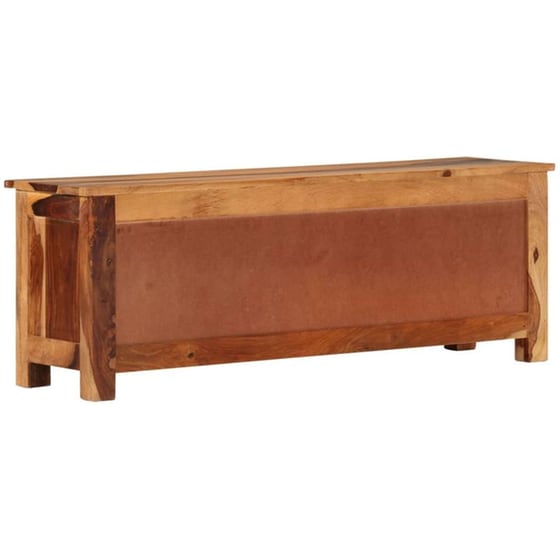 Έπιπλο Τηλεόρασης VidaXL Μασίφ Ξύλο 110x30x40cm - Καφέ image 2