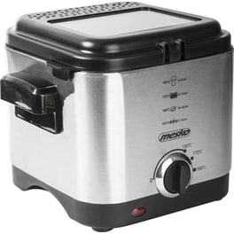 MESKO MS-4910 με Καπάκι 900 W 1.5 L Inox Φριτέζα Λαδιού