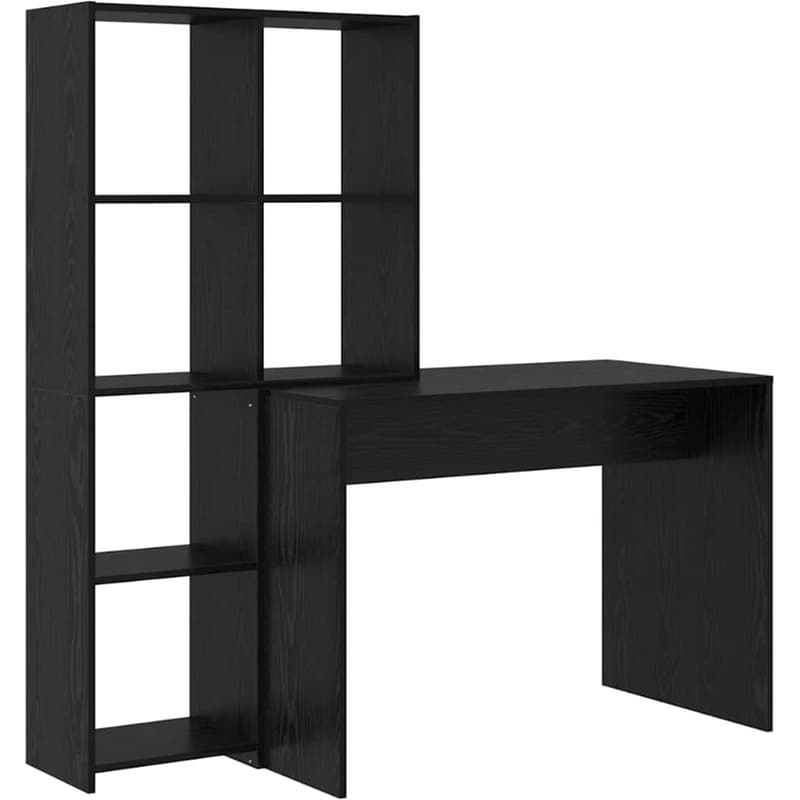 Γραφείο VidaXL από Επεξεργασμένο Ξύλο 138,5x55x143 cm - Μαύρη Οξιά