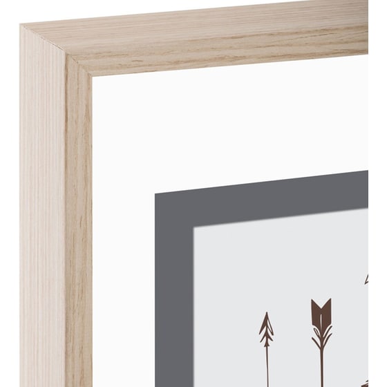 Κορνίζα Τοίχου Spitishop MDF 25x3.6x51.7 cm - Μπεζ/Γκρι image 1