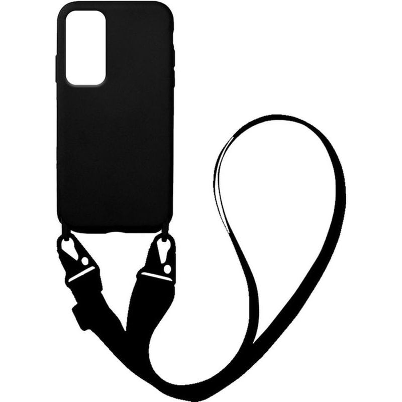 Θήκη Xiaomi Xiaomi 12 Lite - Sonique Carryhang Liquid Silicone Strap - Μαύρο
