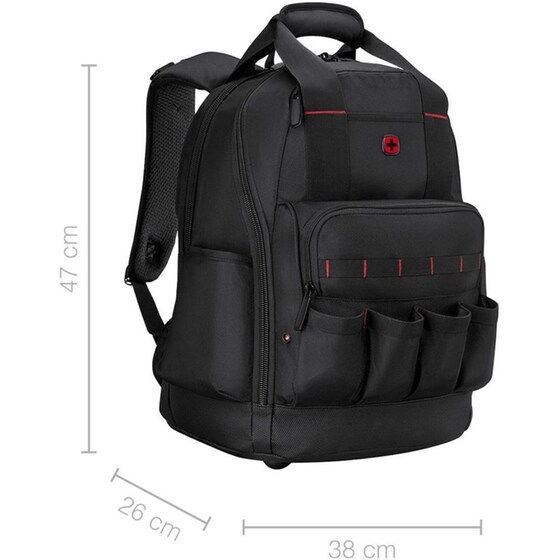 Τσάντα Laptop Wenger 653723 Πλάτης 16" - Μαύρο image 9