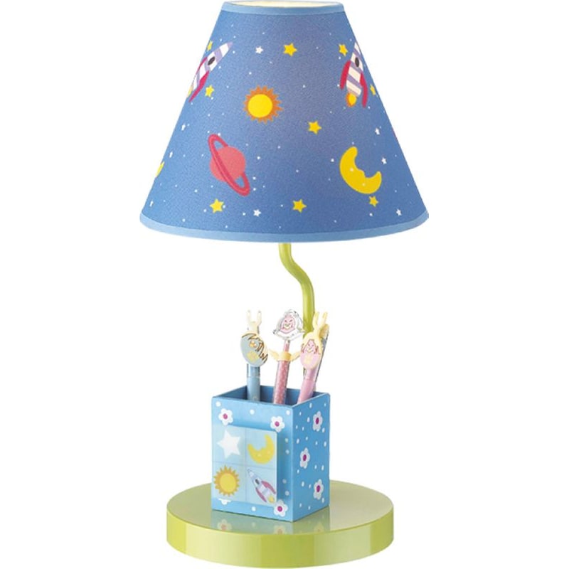 ACA DECOR Παιδικό Επιτραπέζιο Φωτιστικό Aca Paignio Mt120181 Space Με Μολυβοθήκη