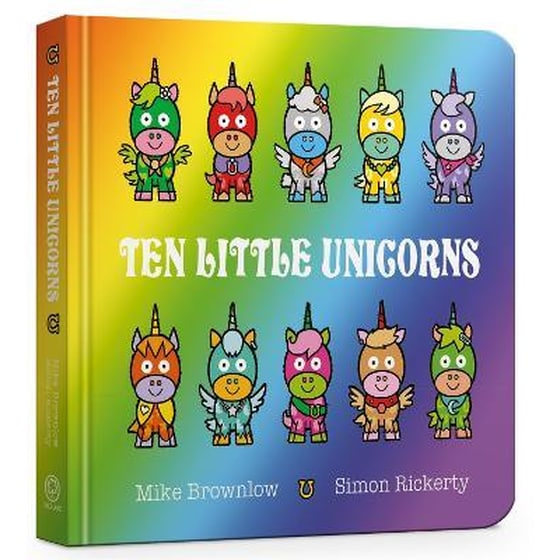 Ten Little Unicorns Board Book image 0