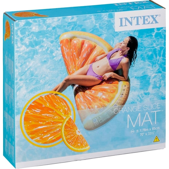 Στρώμα Θαλάσσης Intex Φέτα Πορτοκάλι 178 cm - Πορτοκαλί image 5