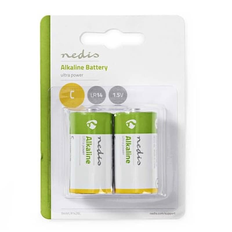 Nedis Αλκαλίκες Μπαταρίες C 1.5V 2τμχ