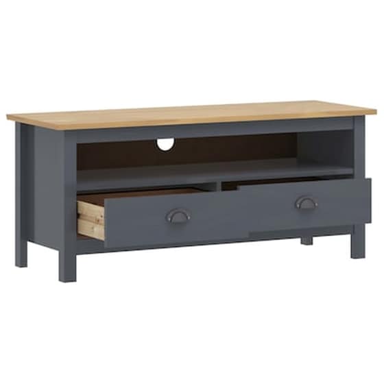 Έπιπλο Τηλεόρασης VidaXL Ξύλο Πεύκου 110x40x47cm - Γκρι image 3