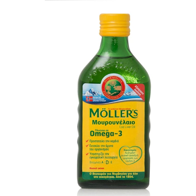 MOLLER'S Λιπαρά Οξέα Mollers Μουρουνέλαιο Cod Liver Oil Μουρουνέλαιο - 250ml