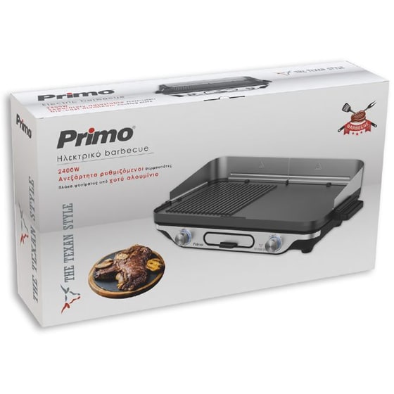 Ηλεκτρική Ψησταριά BBQ PRIMO PRBQ-40498 2400W Ασημί/Μαύρο image 1