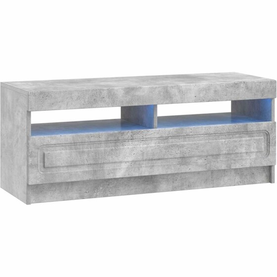 Έπιπλο Τηλεόρασης VidaXL UTRECHT με LED 3 τμχ 198 x 35 x 40 cm - Γκρι Σκυροδέματος image 4