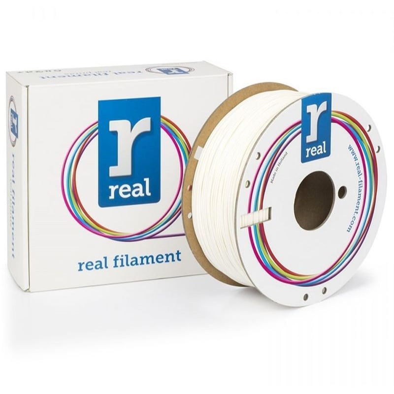 REAL FILAMENTS REAL FILAMENTS νήμα 3D εκτυπωτή PLA Tough - 1kg 1.75mm - Λευκό