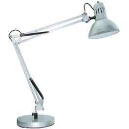 Φωτιστικό Γραφείου Aca Decor Penna E27 Μεταλλικό 20x20x72 cm - Ασημί