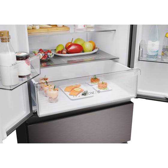 HAIER HFR3718ENMD Total No Frost 402 Lt Dark Inox Ψυγειοκαταψύκτης image 5