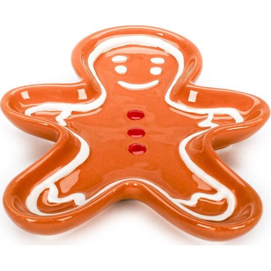 Tri-Coastal Design Δίσκος Κεραμικός Gingerbread Man Xmas image 2
