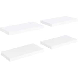 Ράφια Τοίχου VidaXL από MDF 50x23 cm 4 Τμχ - Λευκό