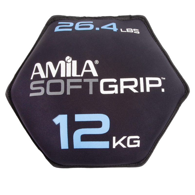 Δίσκος Βαρίδιο Amila 90756 Soft Grip - 12 kg