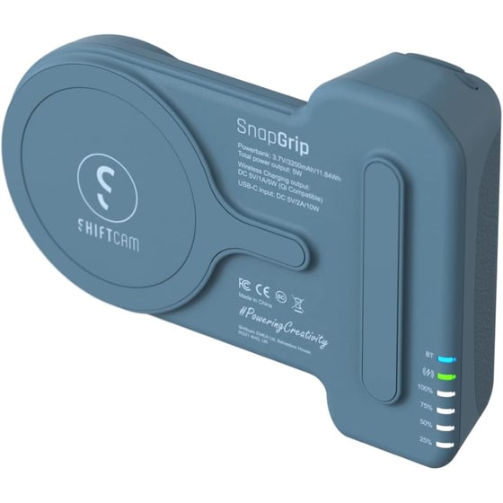Λαβή ShiftCam SnapGrip MagSafe με Qi Powerbank - Blue Jay image 1