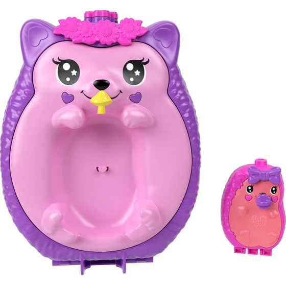 Polly Pocket Polly Mini: Τρέντι Τσαντάκι Μαμά Σκατζόχοιρος & Σκατζοχοιράκι (JBJ91) image 1