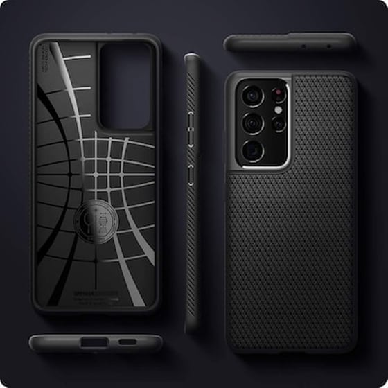 Θήκη Samsung Galaxy S21 Ultra - Spigen Liquid Air - Matte Black image 1