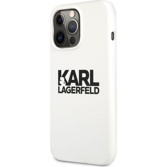 Θήκη Apple iPhone 13 Pro Max - Karl Lagerfeld Hard Case Stack Logo - Λευκό image 0