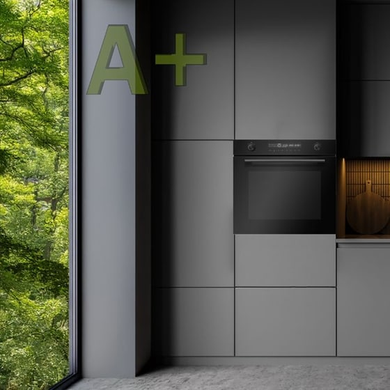 DAVOLINE BI O 1472 72 Lt Μαύρο Εντοιχιζόμενος Φούρνος Άνω Πάγκου image 5