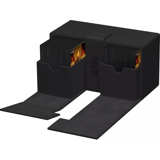 Ultimate Guard Twin Flip`n`tray 200+ Xenoskin Monocolor Black image 3