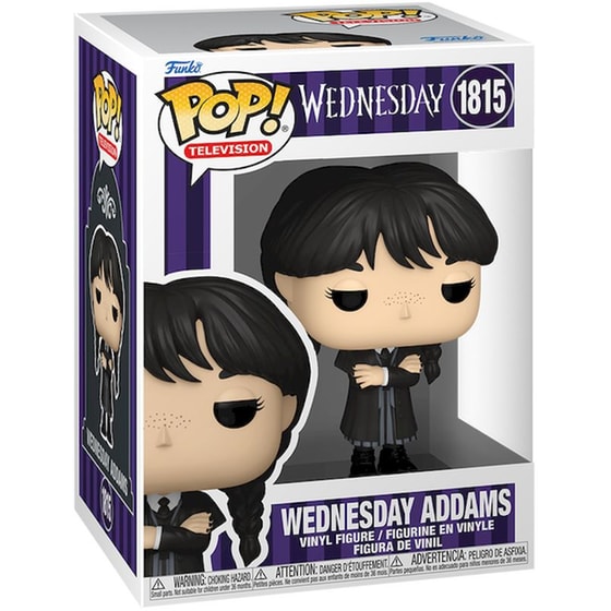 Funko Pop! Television: Wednesday - Wednesday Addams (Black Coat) #1815 image 1