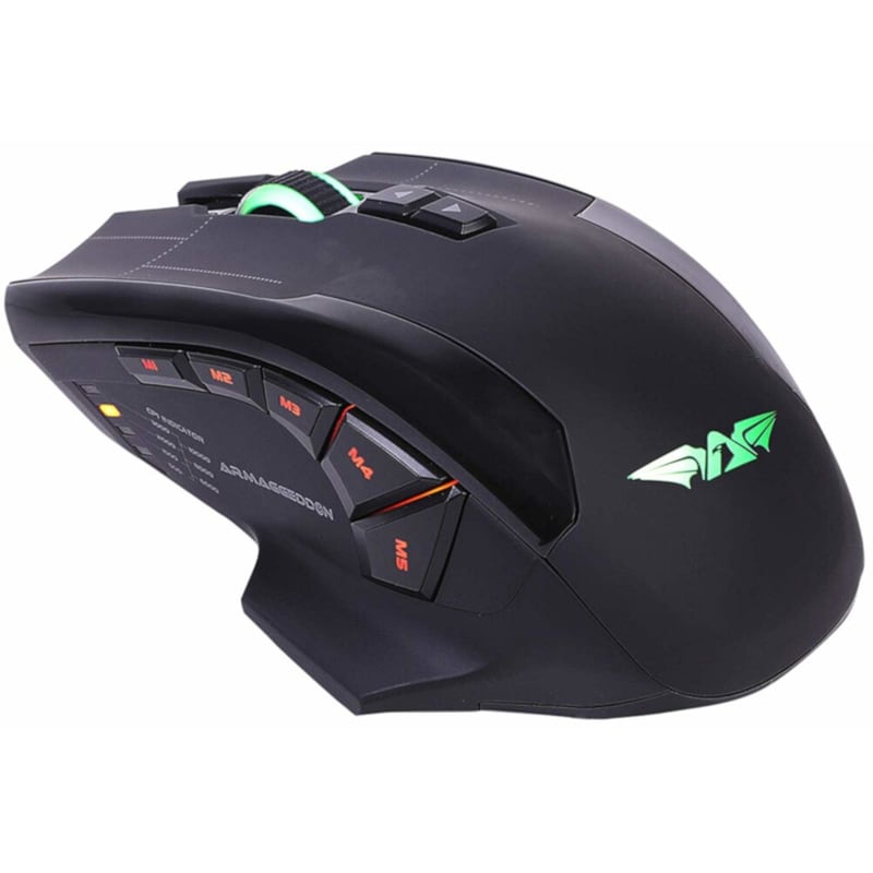 ARMAGGEDDON Armaggeddon NRO-5 Starship III RGB Laser Ασύρματο Gaming Ποντίκι 9800 DPI Μαύρο