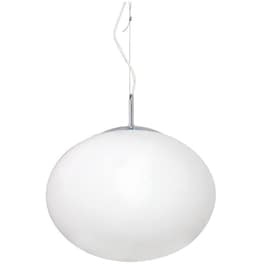 Φωτιστικό Οροφής Μονόφωτο Aca Luna από Γυαλί 38x38x26-120 cm -  Λευκό