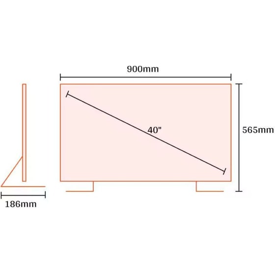 Hisense LED 40" Full HD Smart Τηλεόραση 40A4N image 2