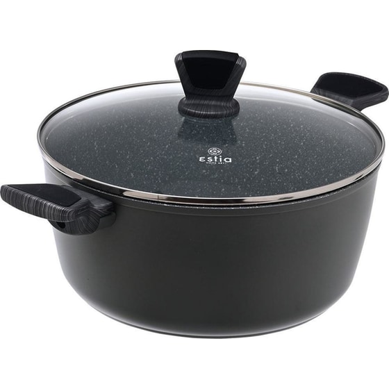 Κατσαρόλα ESTIA CUISSON 01-11130 28 cm Μαύρο image 0